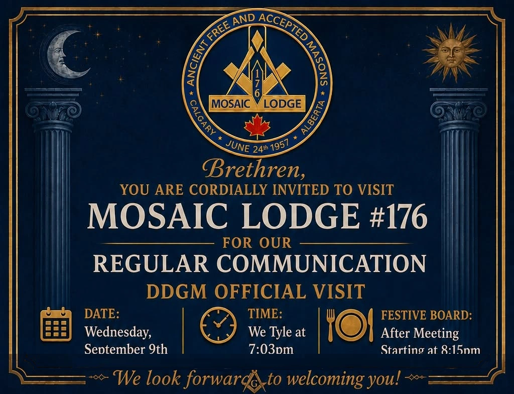 Mosaic Lodge #176 – DDGM Official Visit