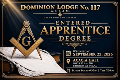 Dominion Lodge #117 (CR) – 1st Degree (2)